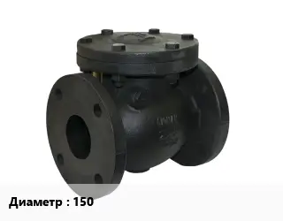 Клапан чугунный 150 Ру10, Ру16 обратный 9544-93